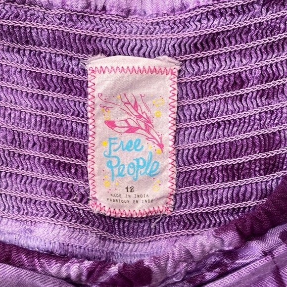 Vintage Free People Strapless Top SZ 12 - Picture 3 of 4